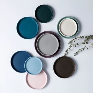 Jiaxun | Waterproof Indoor Plant Tray Round Ceramic