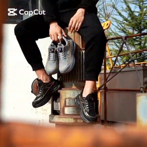 Twist Lock Mid and High Cut Safety Shoes Brown and Black Colour