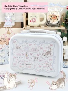 หรูหรา 14 นิ้ว Mini กระเป๋าเดินทางกระเป๋าจาก Miao Miao Tailor Shop ผู้หญิง High-End แต่งหน้ากล่องน้ําหนักเบาศิลปะของขวัญ