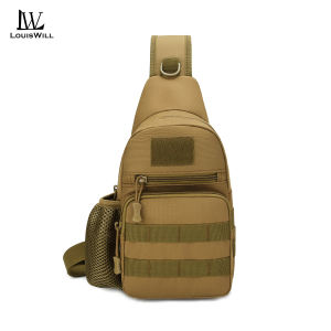 LouisWill Multifunctional Chest Bag Men Outdoor Hiking Bag Waterproof Travel Shoulder Bag Large Capacity Lightweight Sports Fitness Backpack Casual Shoulder Bag School Bag Camping Bag