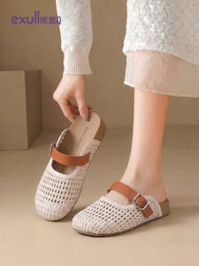 Dép Mỏng Thoáng Khí Dệt Nửa Chiếc Mang Một Chân