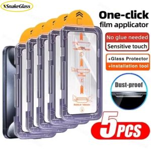 Dust-Free Tempered Glass Screen Protector for Samsung Galaxy S26/S25/S24/S23/S22 Ultra/Plus/Edge/FE Oleophobic HD 9H Clear Film