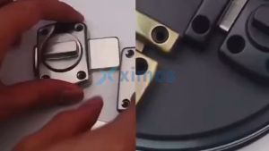 Xximos Door Lock Universal Twist Lock Zinc Alloy Security Lock Security Rotatable Thicken Bolt Lock