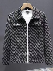 Casual Loose Mens Denim Jacket Autumn Spring Fashion Brand High-End Feeling Cool Handsome Style Long Sleeve Youth Pop