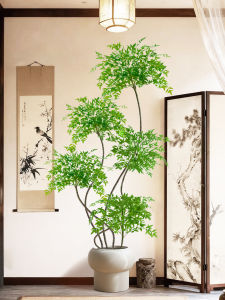 LIANYOU | Realistic Nandina Simulated Green Plant Living Room Floor Decor