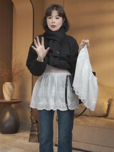 ชุดกระโปรงสั้นสไตล์เกาหลีสำหรับผู้หญิง ฤดูใบไม้ร่วง/ฤดูหนาว ชุดชั้นในลูกไม้ ชุดชั้นในสั้น ชุดชั้นในป้องกันแสง ชุดกระโปรงสั้น