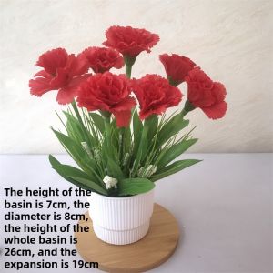 Small Pot Plant Artificial Fake Flower Decoration Living Room Home Tea Table Decoration Plastic Flowers Bridal Bouquet Simulated Plants Set of Ornaments