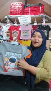 Baju Setelan Kaos Anak Laki Laki Karakter Astronot Cowok Keren Umur 1 - 10 Tahun - Code8.id - DTF