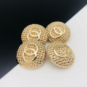 Gold Small Button Metal Buckle Fashionable Elegant Suit Coat High End Stylish Accessory round Shape Sewing DIY Material
