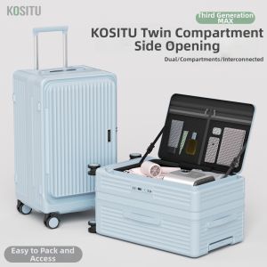 kositu | Side-Opening Large Capacity Expanding Luggage 28 Inches