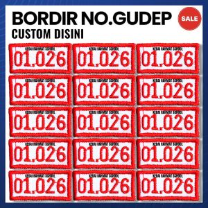 [Custom] Bet Nomor No Gudep Pramuka Sekolah Bordir