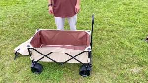Outdoor Camping Cart Gathering Style Folding Camping Cart Picnic Grocery Cart Camp Cart Portable Food Stall Cart