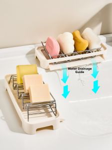RNOCADA | Stainless Steel Large Soap Dish Tray for Bathroom