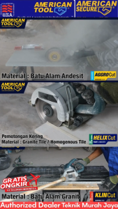 AMERICAN TOOL HELIX CUT Diamond Wheel 4 inch Turbo Basah Kering Mata Gerinda Pisau Potong Keramik Marmer Granit