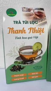 Trà thanh nhiệt (hộp 40 gói) trà túi lọc thanh nhiệt trà râu ngô rau má nhân trần cỏ ngọt mã đề thanh lọc cơ thể hạ men gan HN