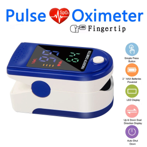 Portable Finger Clip Oximeter LED Display Blood Oxygen Saturation Monitor SpO2 PR Heart Rate Meter Home Fingertip Pulse Oximeter