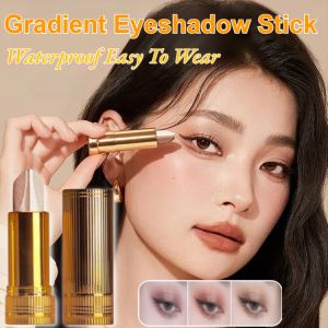 Dual Color Eyeshadow Stick Lazy Eyeshadow Stick Waterproof Easy To Wear Long-Lasting Eyeshadow Makeup