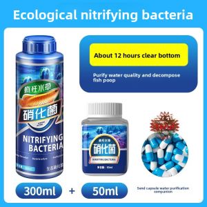 MONLEYTA | Aquarium Water Purifier Denitrifying Bacteria Fish Feces Decomposition Water Quality Purifier Tank Start-Up Water Cultivation