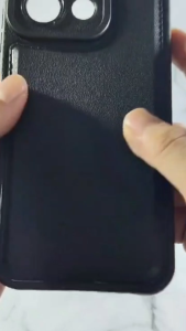 Case for Samsung A17 4G/5G Softcase LEATHER BLACK CAMERA PROTECTION Casing Case Hp Samsung A17 4G/5G