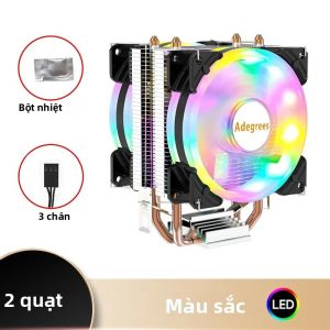 Tản Nhiệt CPU RGB X79 3PIN/4PIN PWM Cho Intel LGA 1151 1155 1200 X99 1700 2011 AMD AM3 AM4 - Tản Nhiệt CPU Dạng Tháp Với Bạc Đạn Lỏng