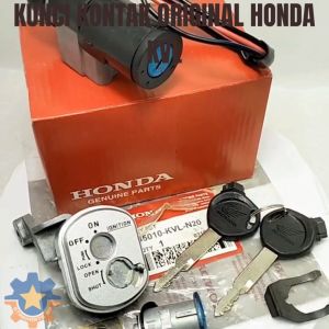 KUNCI KONTAK SET 35010-KVL-N20 MOTOR HONDA SUPRA 125 INJEKSI FI KUALITAS ORISINIL AHM ASLI KONCI
