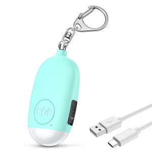 Brifit Personal Alarm Keychain 130dB Personal Security Alarms Rechargeable Emergency Security Safe Sound Waterproof With Led Light for Kids Women Girls Elderly Student Night Walker女性防狼警报器Siren anti serigala