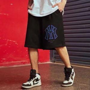 Trendy Loose plus Size plus Size Overweight Man Sports Shorts Mens Trendy Hip Hop Letter High Street Casual Half Length Half Pants Summer