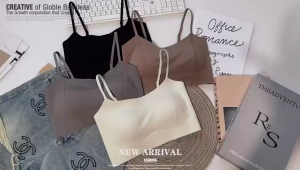 Victtoria seamless kemben bra pakaian dalam wanita bahan nylon full cup tanpa kawat BH bralette