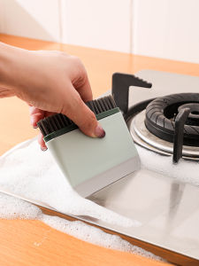 Mini Bathroom Kitchen Mirror Countertop Dual-Purpose Household Glass Cleaning Brush Water Scrubber Tool for Bathroom Sink