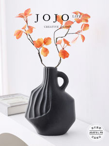 Nordic Style Ceramic Flower Vase JOJOS L PD Swift Living Room TV Cabinet Decorative Fake Flowers Asymmetrical Shape Home Decor