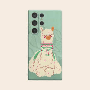 Cute Cartoon Alpaca Luxury Fashion Full Lens Protective Case for Samsung Galaxy S26 S25 S24 A56 A36 Plus Ultra