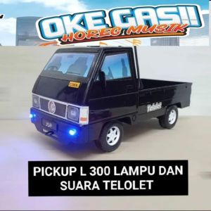 DT55 Mainan Mobil Pickup L300 – Telolet Basuri Sound Horeg Musik "OK GAS!!!"