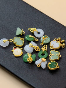 Nút Đá Ngọc Bích Hợp Kim Áo Dài Trung Hoa Nút Túi Tiền May Vá DIY Phụ Kiện Phong Cách Dân Tộc Trung Hoa Nút Trang Trí