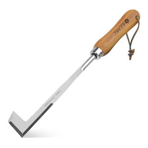 EZARC Crack Weeder Stainless Steel L-Shaped Crevice Weeding Tool Sidewalk Puller Spatula Weed Sickle for Garden Lawn Yard Patio