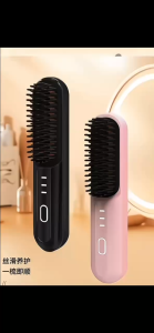IUIGA Wireless Hair Straightener Comb Auto-Off Safety Adjustable Heat Frizz-Free Easy to Use
