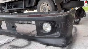 PERODUA KENARI FRONT BUMPER WITH LAMP (MOVE)FIBER(FIBERGLASS)SKIRT LIP BODYKIT