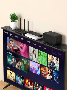 BESSGROUP | Wall-mounted TV Set-top Box Shelf No Drilling Cold Rolled Steel Screen-unobstructed