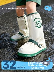 Waterproof Non-slip Thick Wear-resistant School Rain Boots Shoes Cover