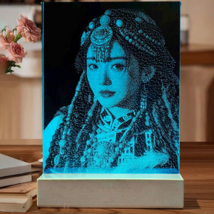 YISHUIGE | Custom Real Photo Handcrafted Intangible Cultural Heritage Glass Painting Gift