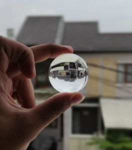 bola kaca solid berbagai ukuran