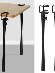 Metal Desk Legs Supports Small Waist Table Poles No Drilling Required Tea Table High Feet F Clamp American Style Furniture
