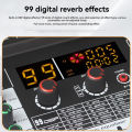 Soundcart CX-8 professional 8-way stage wedding small performance with Bluetooth digital effect home karaoke mixer.. 