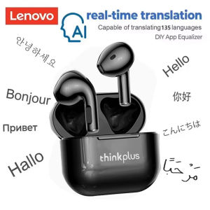 New Lenovo LP40 AI Wireless Bluetooth Earphones Multiple Languages Translation Headphones Smart Touch With AI Assistant Earbuds