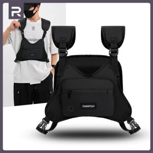 Runvex กระเป๋า หน้าอก กระเป๋าคาดหน้าอก Molle ผ้า Oxford ชุดหน้าอก Molle กระเป๋าหลายช่องแบบปรับได้น้ำหนักเบาสำหรับอุปกรณ์ตั้งแคมป์กลางแจ้ง