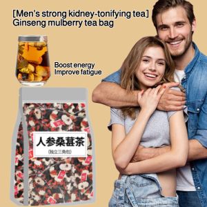 [Mens strong kidney-tonifying tea] Ginseng mulberry tea bag Boost energy Improve fatigue Mulberry