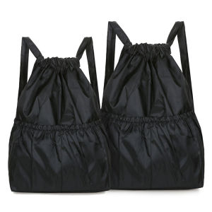 Large Capacity Drawstring Shopping Bag Portable Folding Outdoor Travel Backpack Womens Street Style Cool Trendy Bag