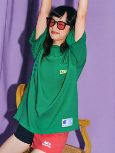 Champion | Summer New Embroidered Pockets & Deformable Print T-Shirt