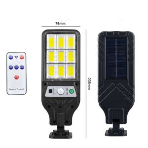 Garden Outdoor Solar Light Super Bright Solar Street Lights Dusk To Dawn Waterproof Led Lamp With Remote Control Motion Sensor