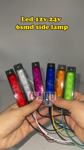 CS Led 12v 24v 6smd Side Lamp Marker Lamp Red White Yellow Blue Green Purple Lori Trailer