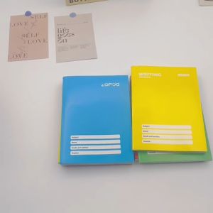 10Pc ZOFDA 10Colors Notebook for Kids A5 Composition Writing Notebook Waterproof 80 Leaves School Supplies Grade 1-5